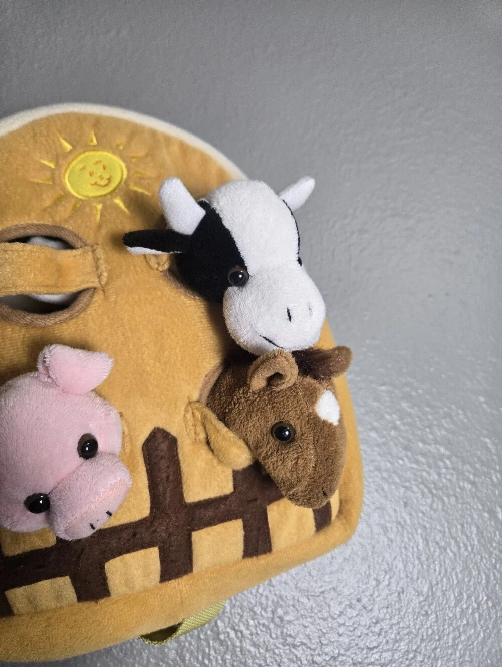 Kids Barn Backpack With Farm Animals